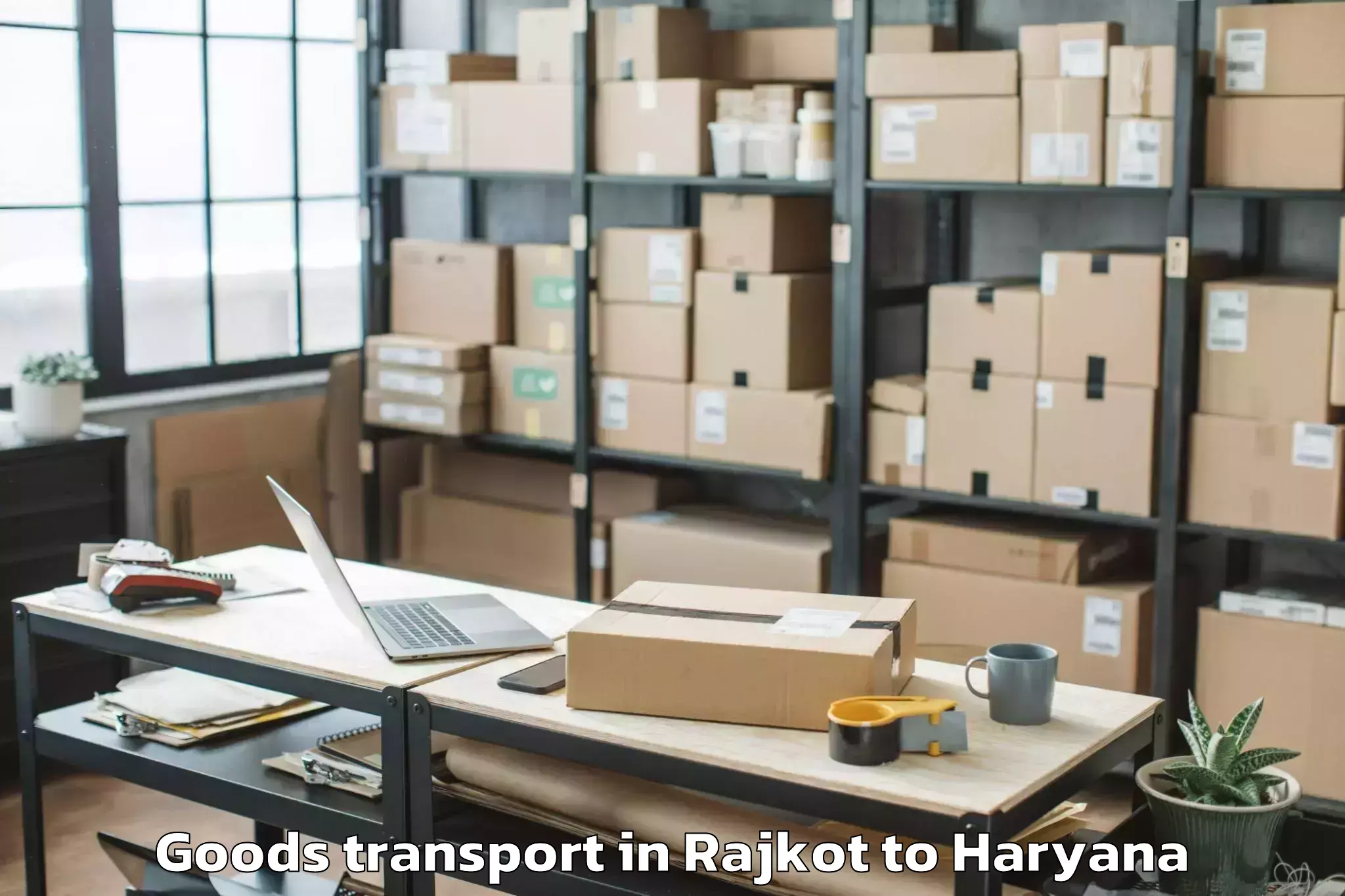 Hassle-Free Rajkot to Pehowa Goods Transport